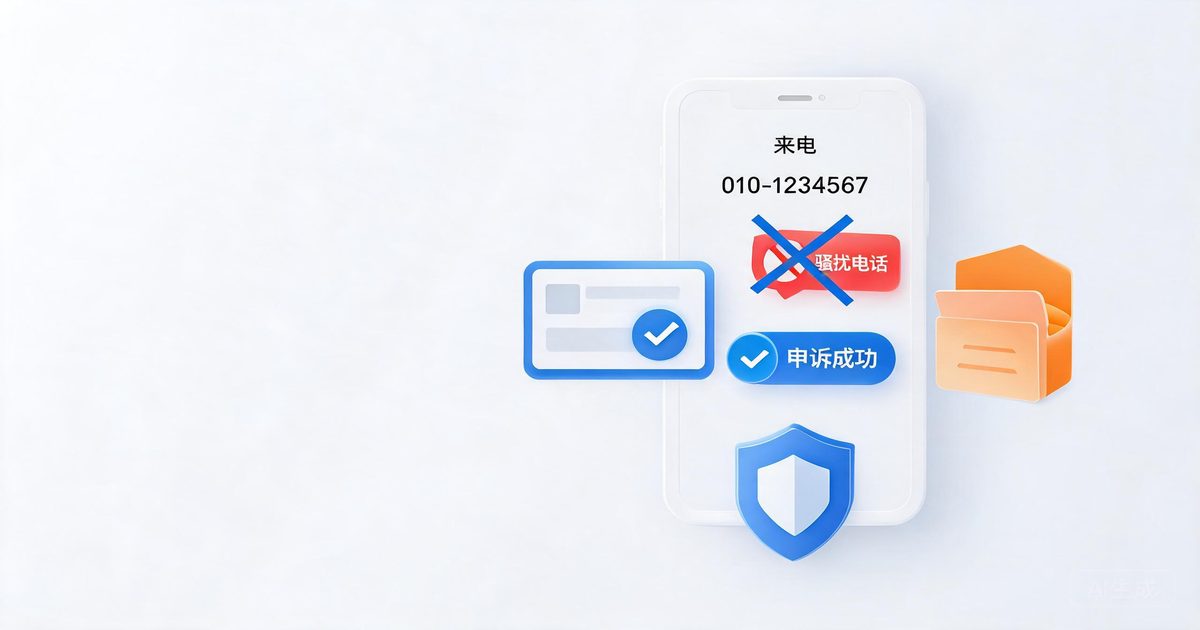 电话邦号码标记申诉清除全流程：dianhua.cn申诉入口、企业批量申诉流程、5个工作日数据同步周期与防骗提示。