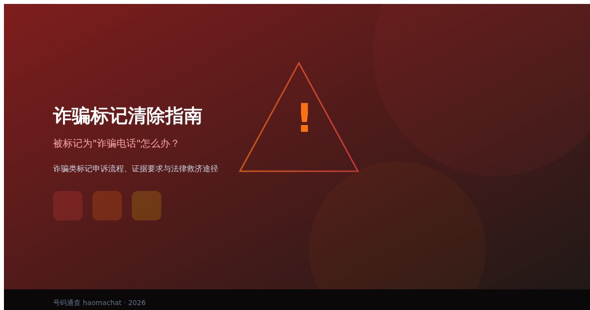 号码被误标成诈骗电话，普通申诉根本没用？诈骗标记与骚扰标记的本质区别、96110反诈中心异议申诉完整流程，附材料清单和避坑案例。